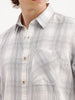 Slim Fit Checkered Shirt  | White