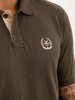 Regular Fit Solid Polo T-Shirt | Olive