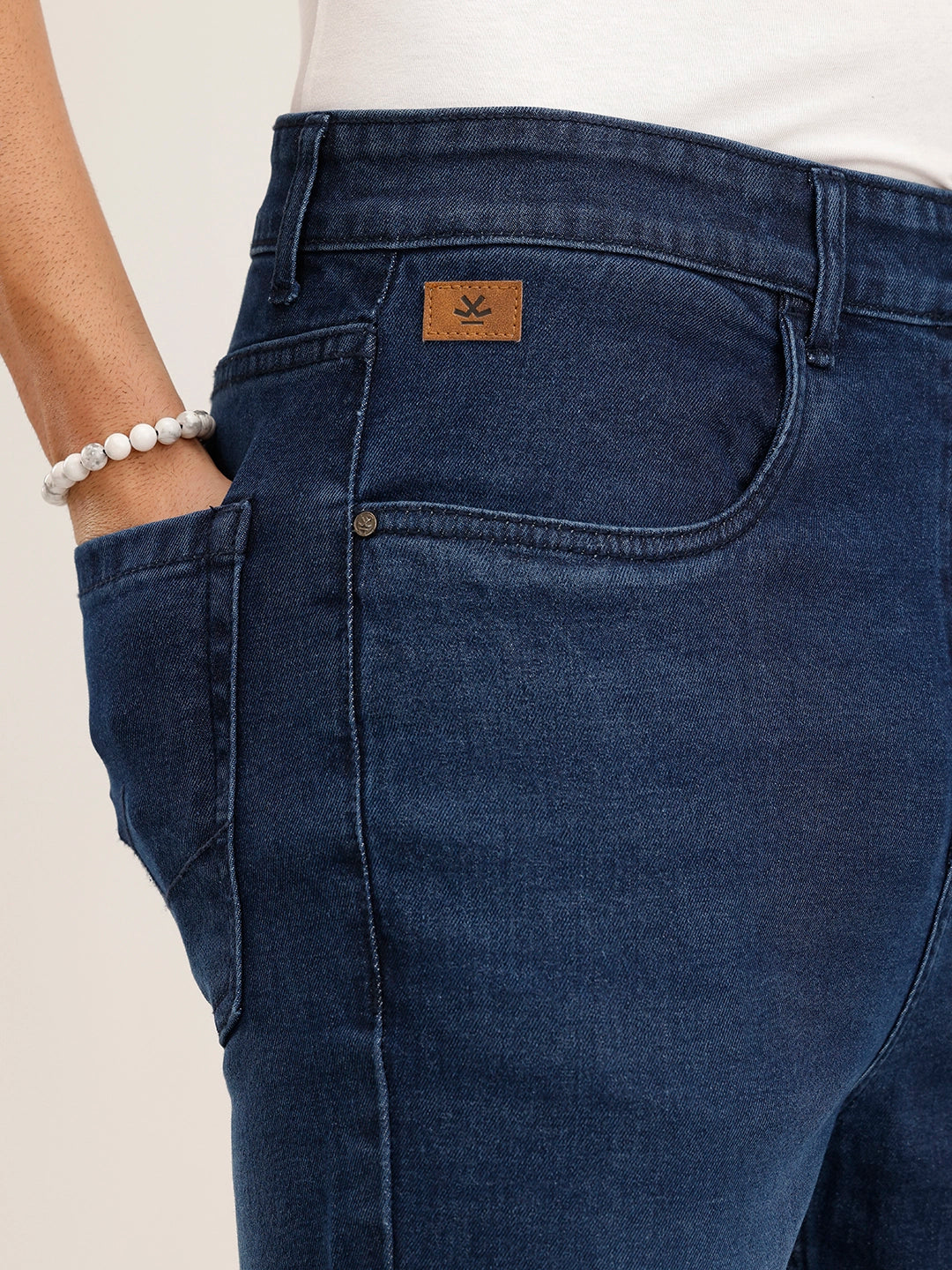 Ankle Slim Fit Denim Jeans | Blue