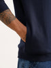 Comfort Fit Placement Printed Sweatshirt | Navy Blue