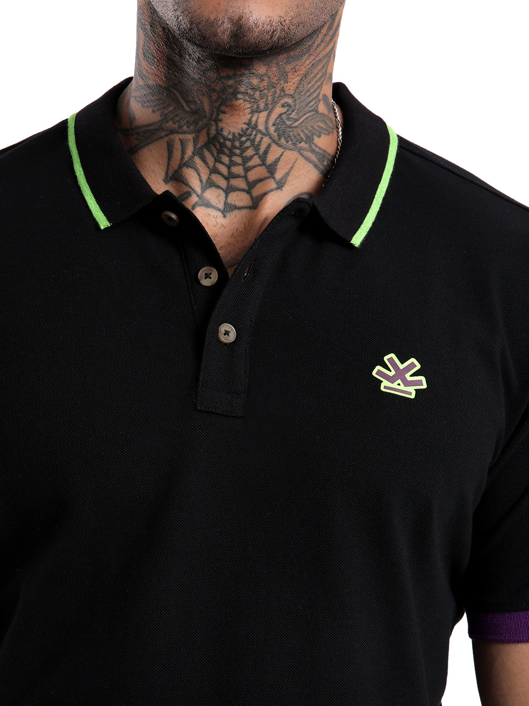 Timeless Black Tipping Polo T-Shirt