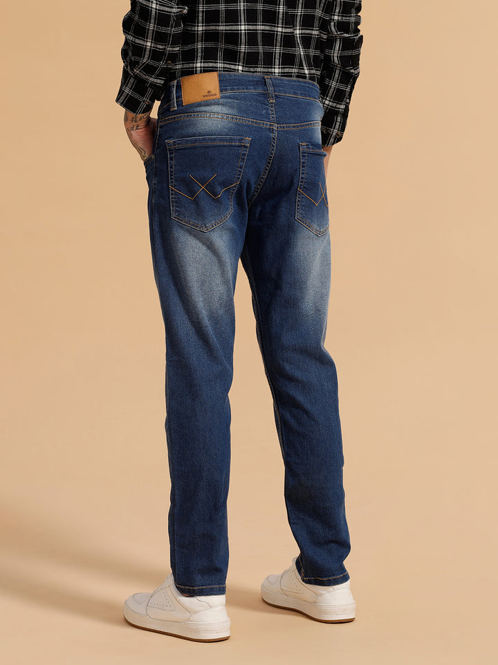 Heavy Fade Slim Fit Jeans | Blue