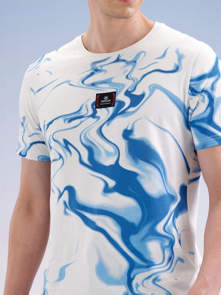 Slim Fit Classic Placement Printed T-Shirt  | Off White