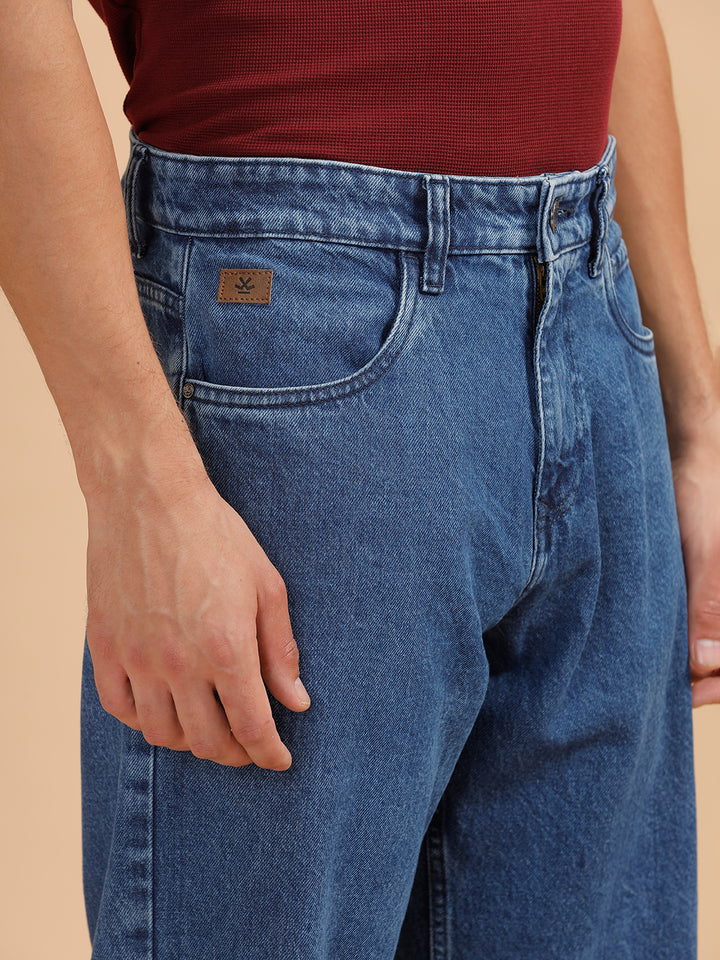 Casual Loose Fit Jeans | Light Blue