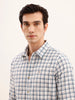 Claasic Slim Fit Checekered Shirt | Blue