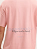 Oversized Placement Printed T-Shirt | Pink