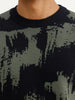 Classic AOP Knitted Full Sleeve T-Shirt | Olive