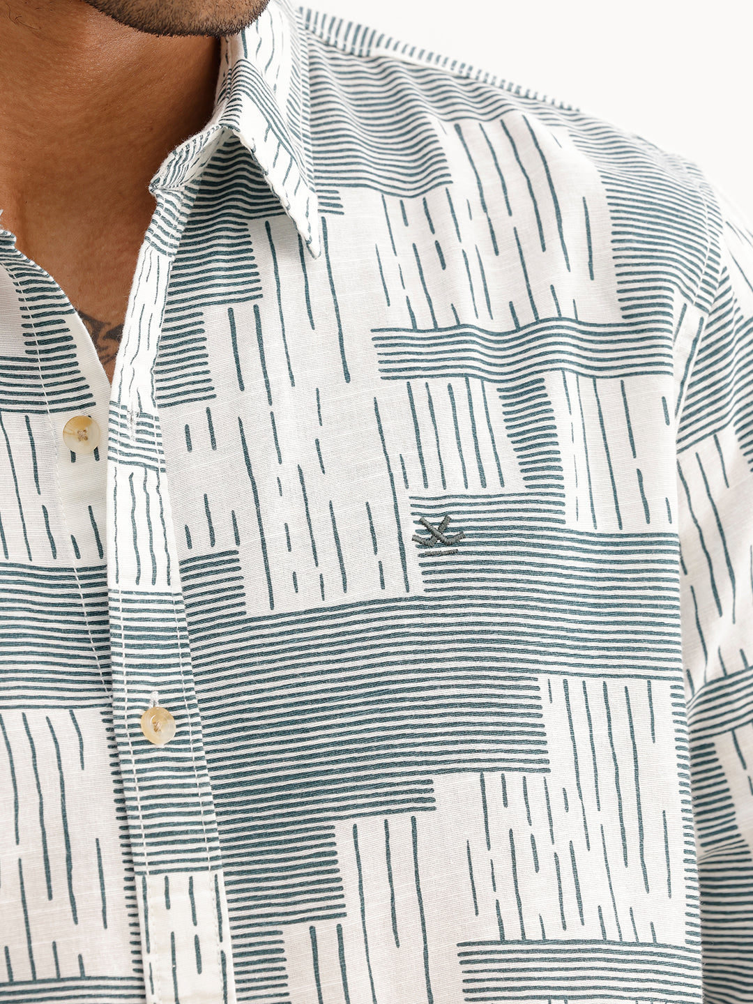 Regular Fit AOP Shirt | Blue