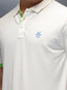 Men's Casual Colorblocked Polo T-shirt | White