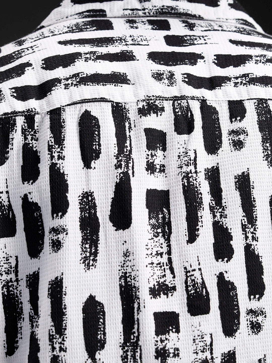 Wrogn All-Over-Printed Resort Collared Shirt | White