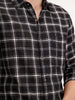 Regular Fit Checkered Shirt | Black
