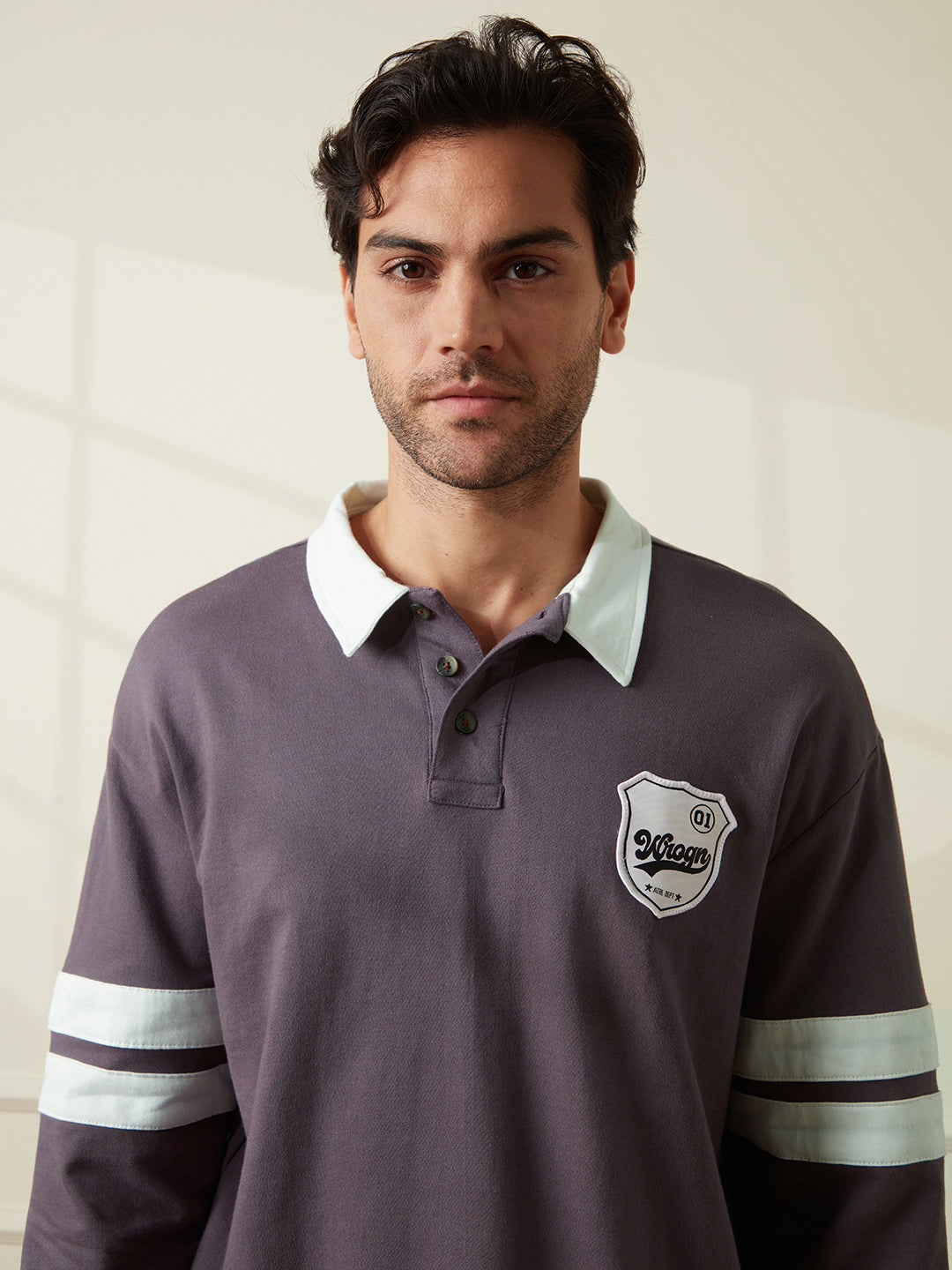 Deep Purple Varsity Polo T-Shirt