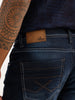 Faded Slim Fit Denim Jeans | Blue