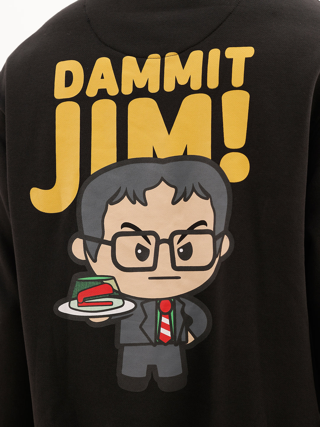 Classic Back Printed Hoodie | Black | WTSS7307M