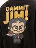 Classic Back Printed Hoodie | Black | WTSS7307M