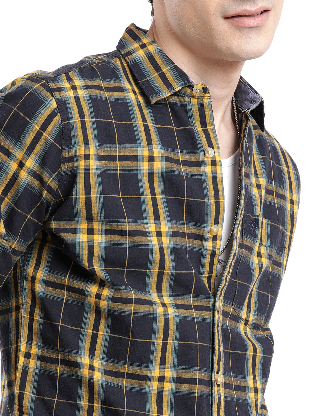 Elite Navy Checkered Shirt