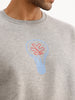 Classic Comfort Fit Printed Sweatshirt | Grey