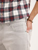 Straight Fit Denim Jeans | Grey