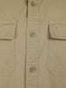 Men's casual double pocket slim fit shirt | Khaki