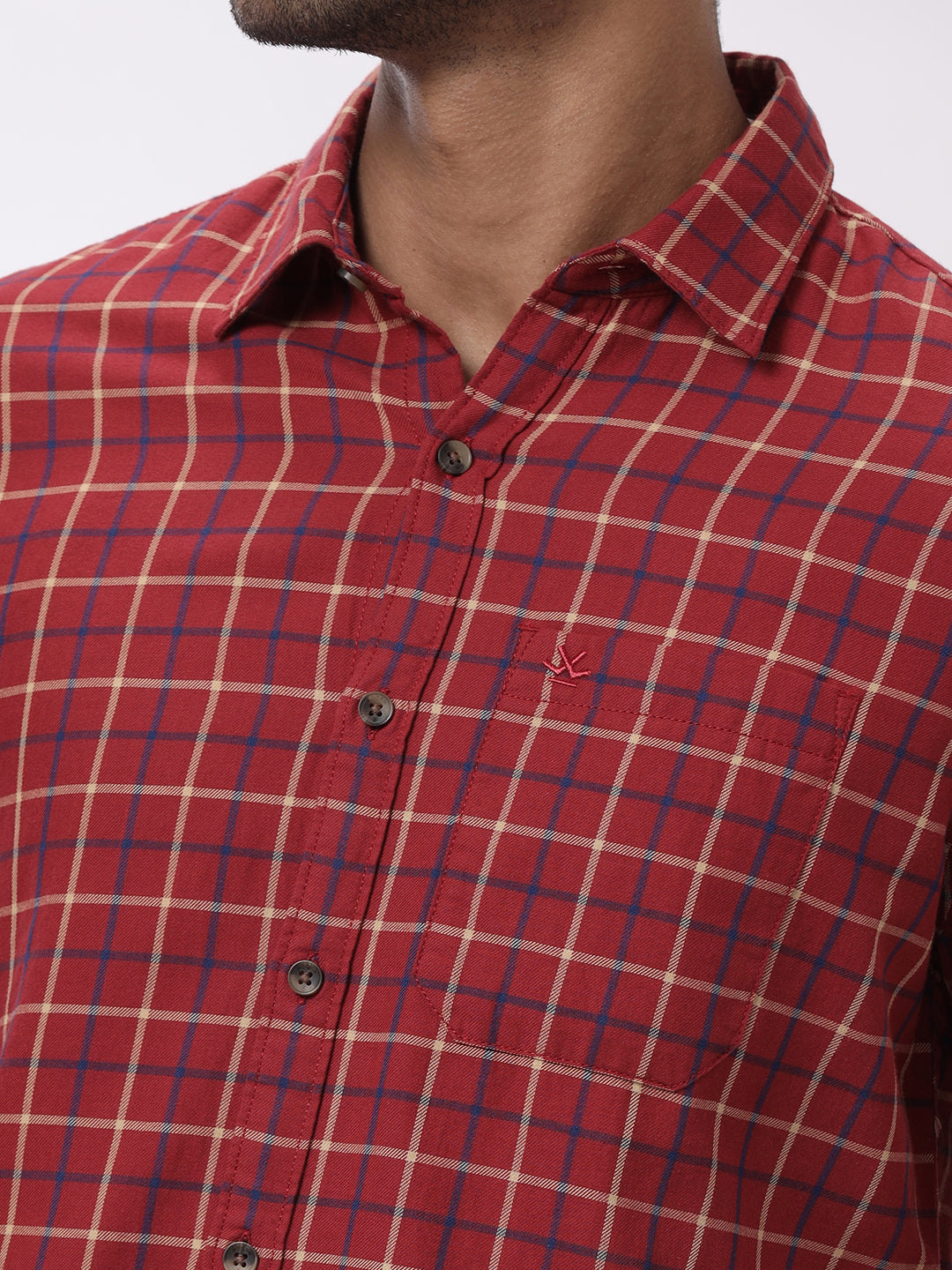 Red Rust Checked Shirt