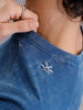 Washed Raglan Sleeve Slim Fit T-Shirt |  Dark Blue