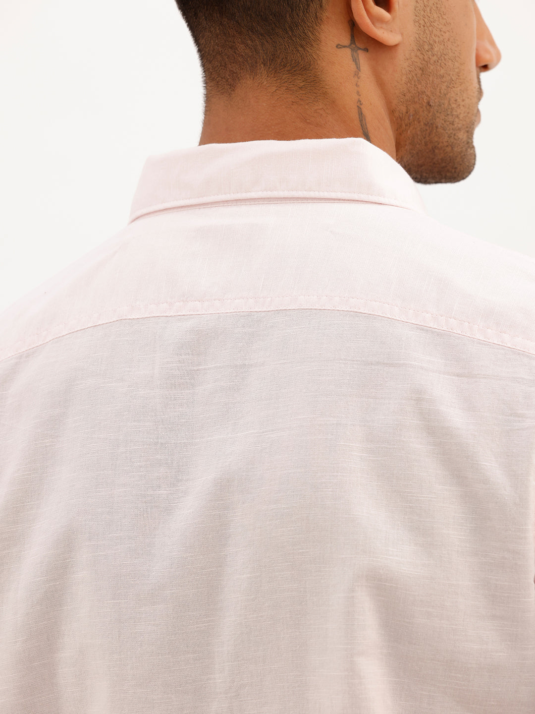 Solid Slim Fit Full Sleeve Shirt | Pink