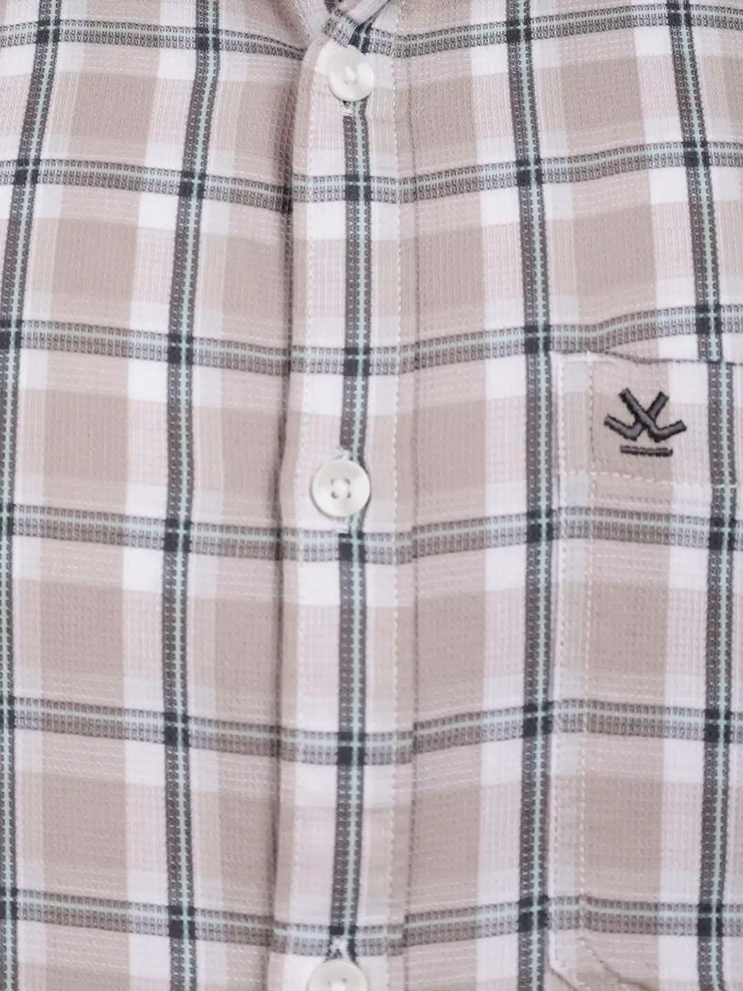 Classic Checkered Full Sleeve Shirt | Brown