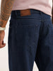 Solid Anti Fit Denim Jeans | Dark Blue