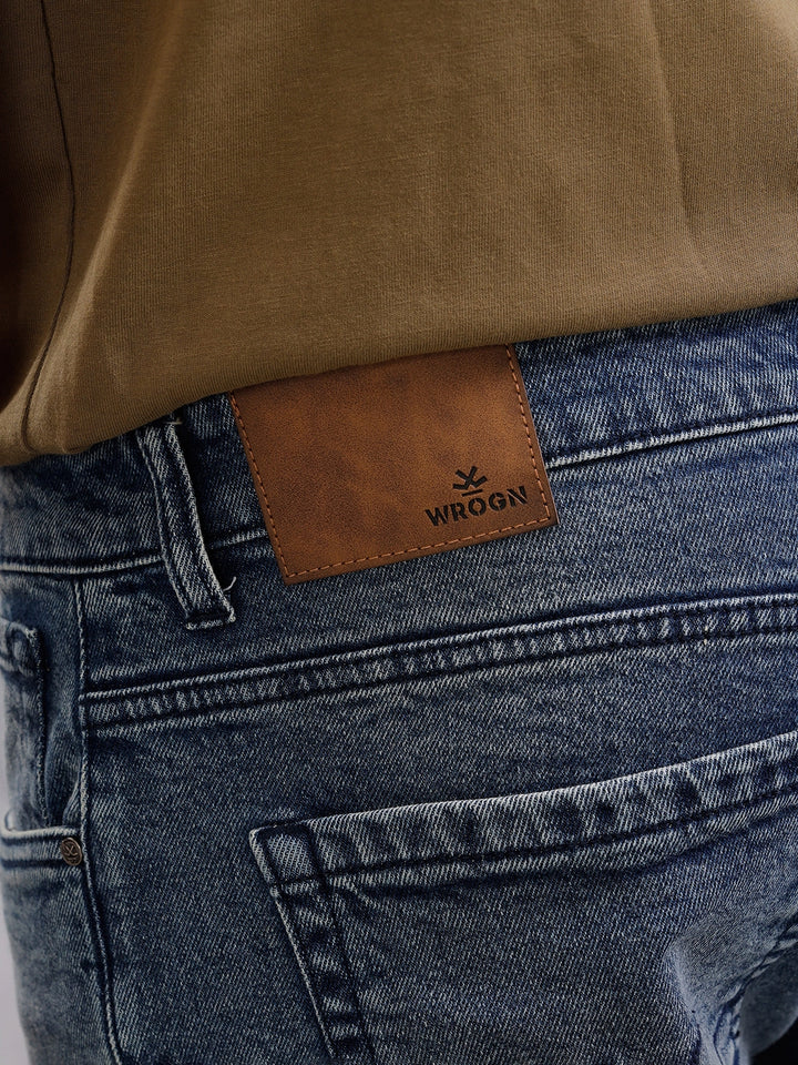 Heavy Faded Straight Fit Jeans | Blue