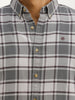 Classic Slim Fit Checkered Shirt | Grey