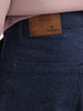Classic Solid Relaxed Fit Cargo Jeans | Dark Blue