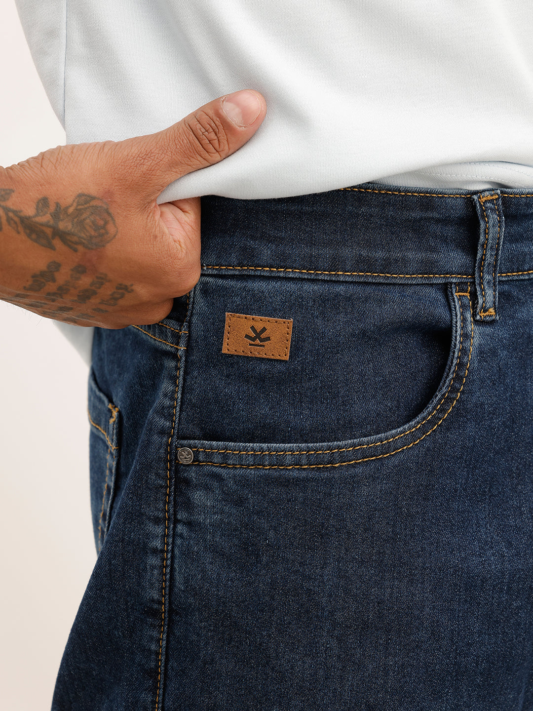 Washed Relaxed Fit Denim Jeans | Blue | WSJN1290M