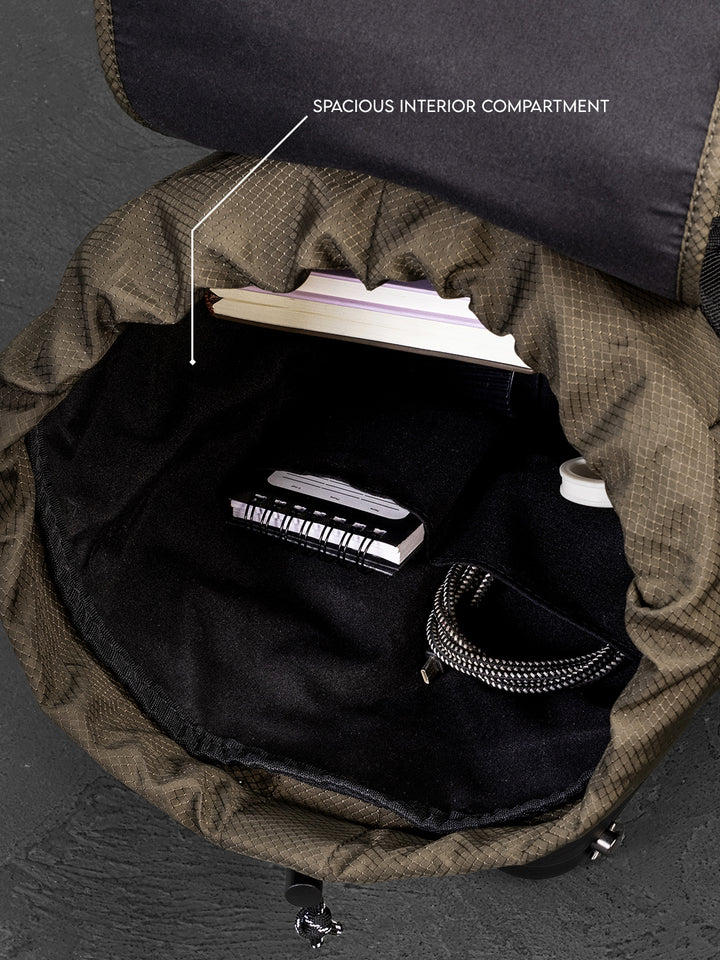 Drawstring Utility Backpack | Olive (30L)