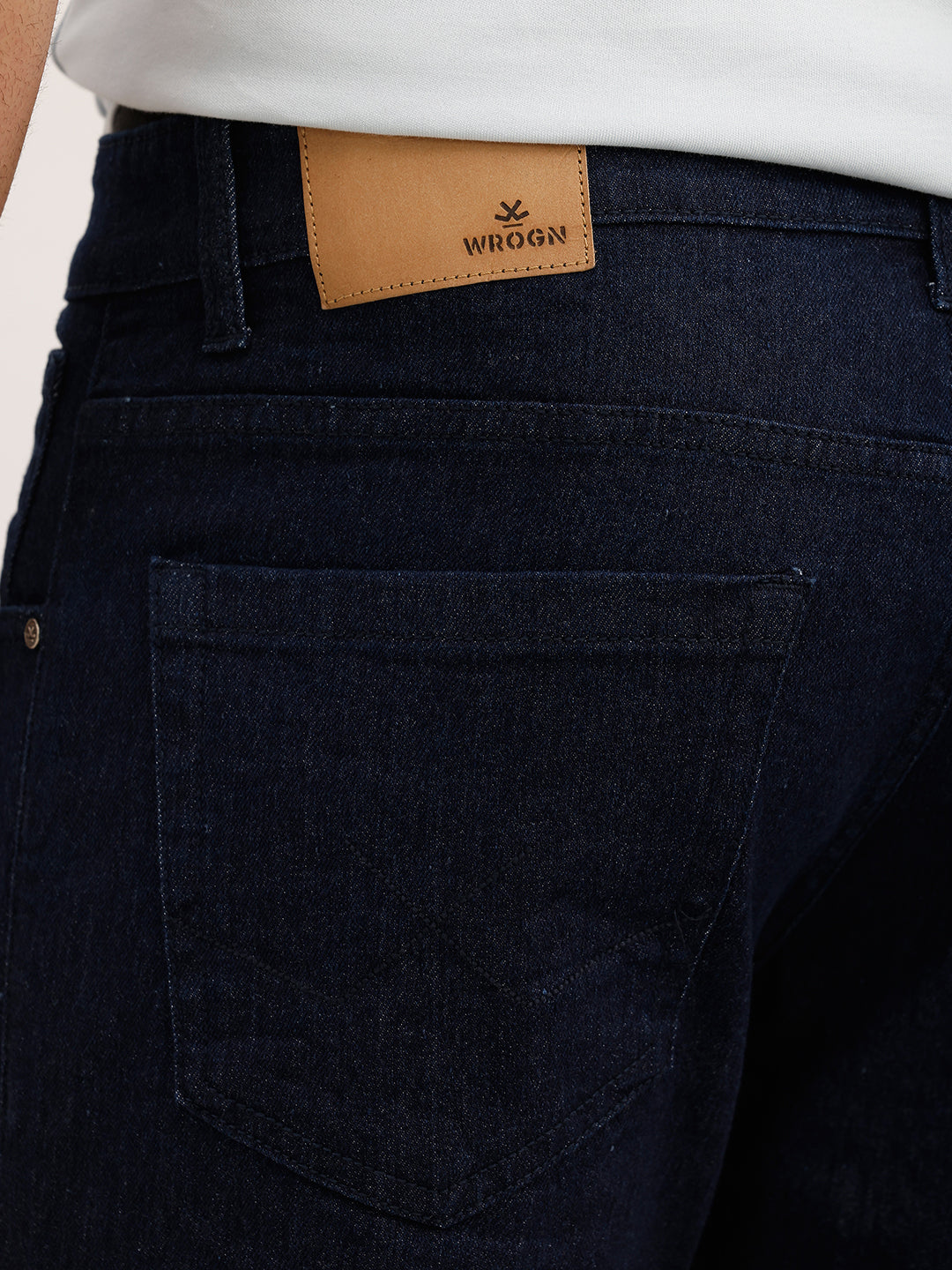 Solid Slim Fit Denim Jeans | Dark Blue