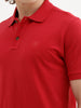 Solid Slim Fit Polo T-Shirt | Red