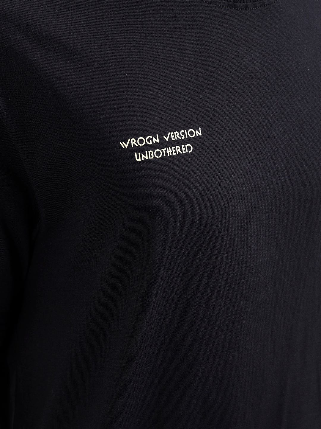 Oversized Crew Neck T-Shirt With Hd Print | Black