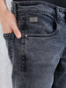 Men's Casual Slim Fit Tapered Jeans | Grey