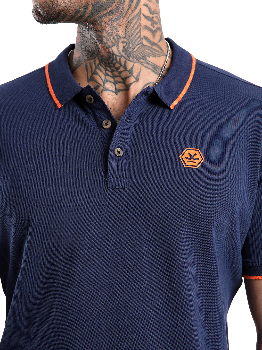 Timeless Navy Tipping Polo T-Shirt