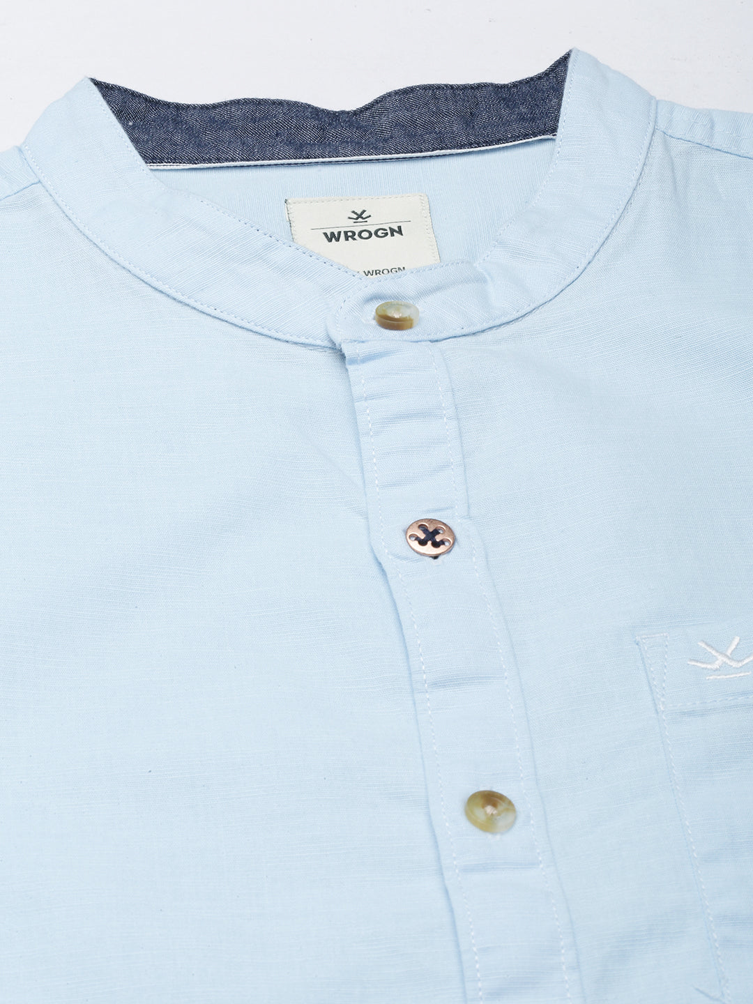 Classic Solid Blue Slim Fit Shirt