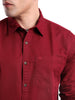 Maroon Desire Spread Collar Shirt