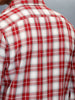 Men's Casual Regular Fit Checkered Pattern Shirt | Red