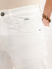 Skinny Cropped Denim Jeans | White