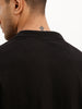 Solid Slim Fit Polo T-Shirt | Black