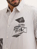 Oversized Fit Placement Printed Shirt | Light Blue