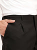 Men's Casual Loose Fit Cargo Trousers | Black