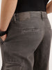 Loose Fit Cargo Denim Jeans | Charcoal