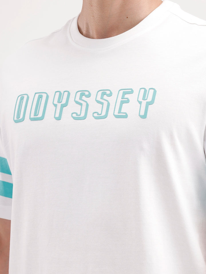 Oversized Placement Printed T-Shirt | White