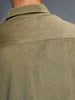 Textured Classic Men’s Oversized Fit Shirt | Olive