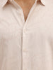 Classic Slim Fit AOP Shirt | Beige