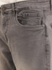 Washed Straight Fit Denim Jeans | Light Grey